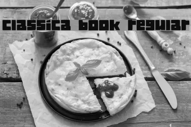 Classica Book Regular Font examples