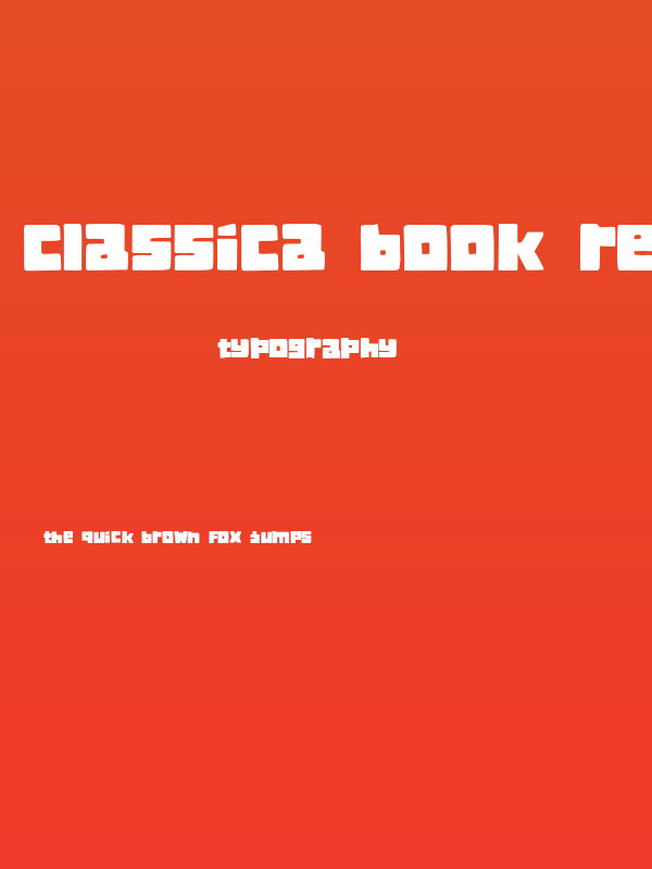 Classica Book Regular Poster