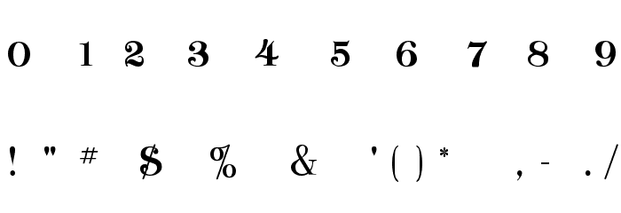 Classica-Heavy Regular Font OTHER CHARS