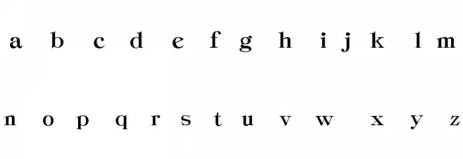 Classica-Heavy Regular Schriftart Kleinbuchstaben