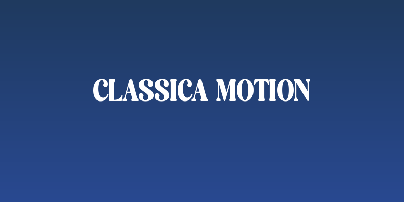 Classica Motion Social Header