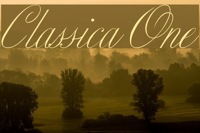 Classica One Font examples
