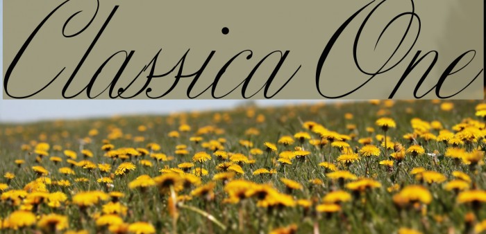 Classica One Font examples