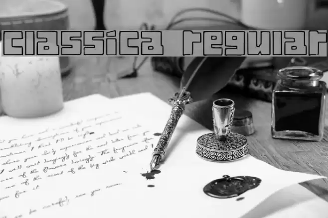 Classica Regular Font examples