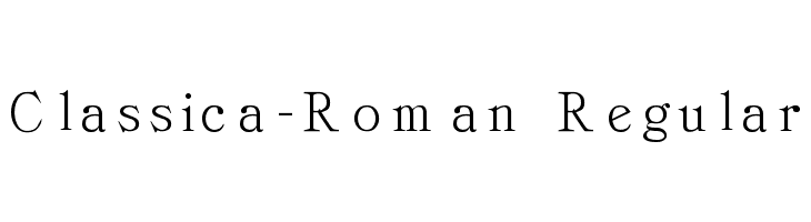 Classica-Roman Regular  नि: शुल्क फ़ॉन्ट्स डाउनलोड