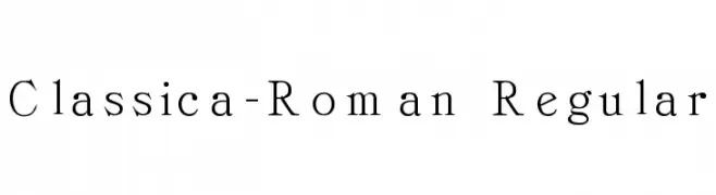 Classica-Roman Regular 