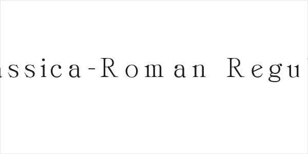 Classica-Roman Regular Logo