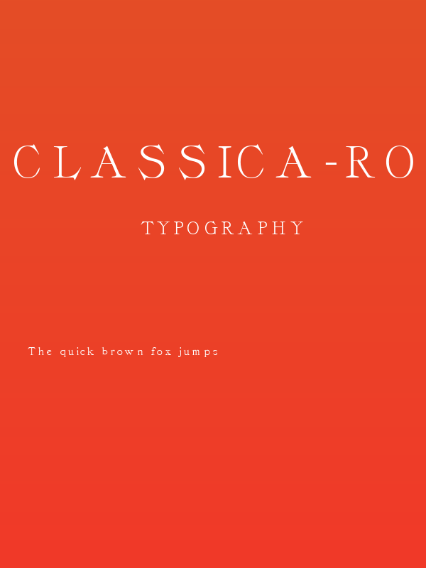 Classica-Roman Regular Poster