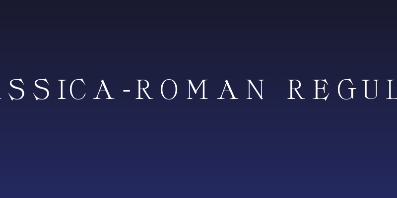 Classica-Roman Regular Social Header