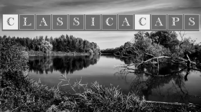 ClassicaCaps Font examples