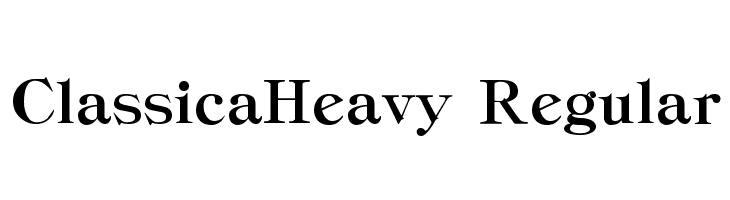 ClassicaHeavy Regular  لخطوط تنزيل