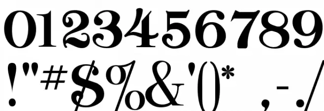 ClassicaHeavy Regular Font OTHER CHARS