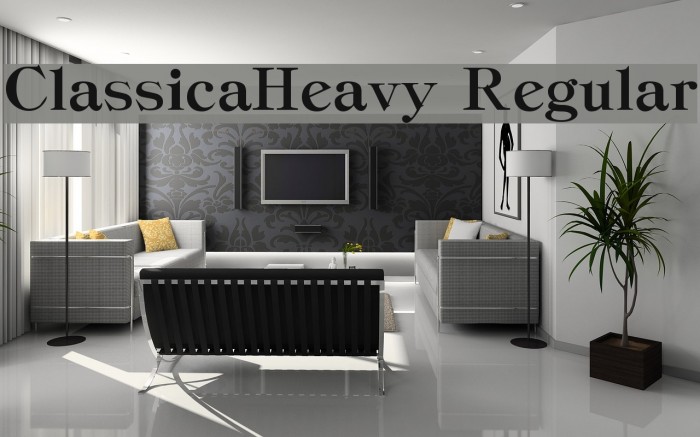 ClassicaHeavy Regular Font examples