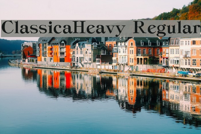 ClassicaHeavy Regular Font examples