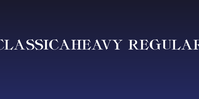 ClassicaHeavy Regular Social Header