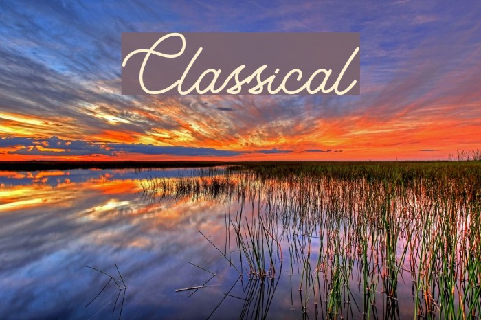 Classical Font examples