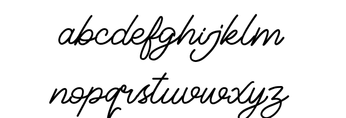 Classical Font LOWERCASE