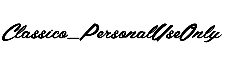 Classico_PersonalUseOnly  Fuentes Gratis Descargar