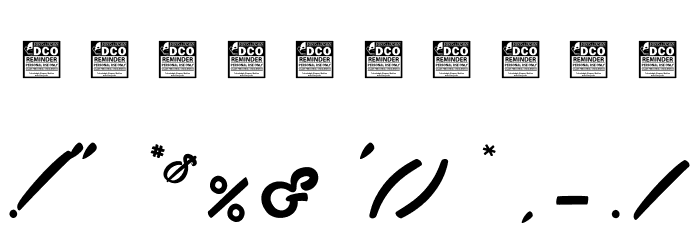 Classico_PersonalUseOnly Font OTHER CHARS