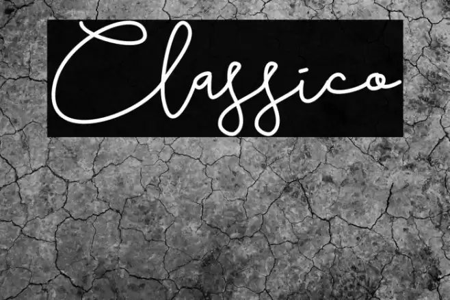 Classico Font examples