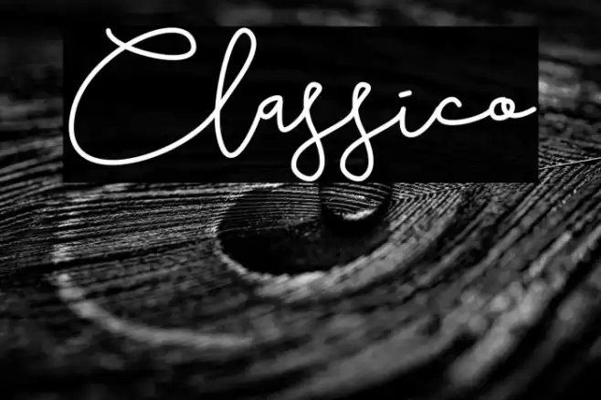Classico Font examples