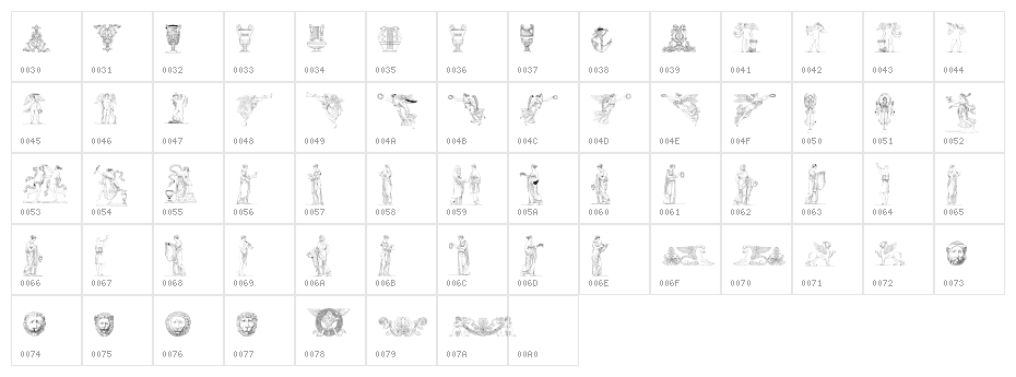 Classix Character Map