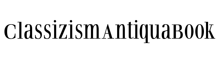 ClassizismAntiquaBook Font