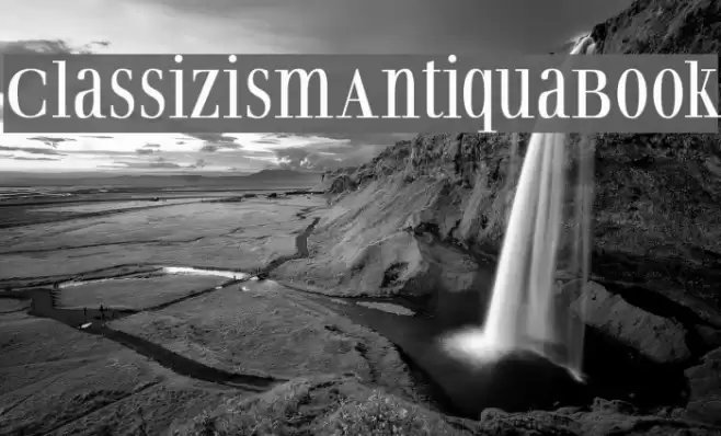 ClassizismAntiquaBook Font examples