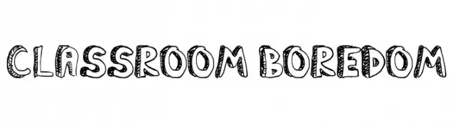 Classroom Boredom  Fuentes Gratis Descargar
