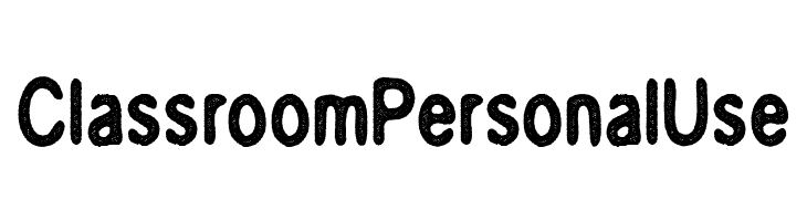Classroom Personal Use  フリーフォントのダウンロード