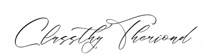 Classthy Theriond  Frei Schriftart Herunterladen