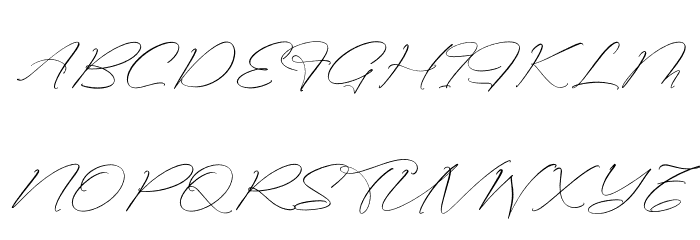 Classthy Theriond フォント 大文字