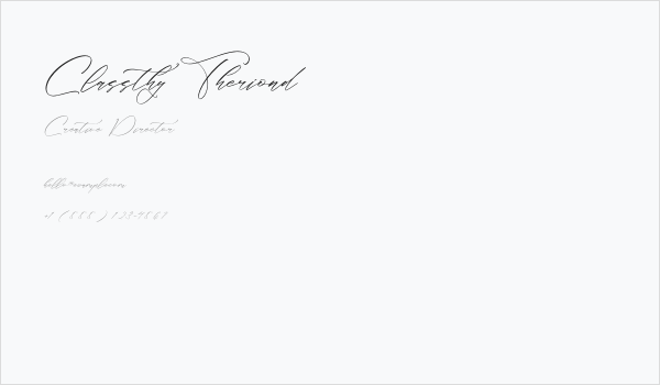 Classthy Theriond Business Card