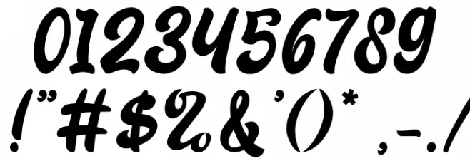 Classual Font OTHER CHARS