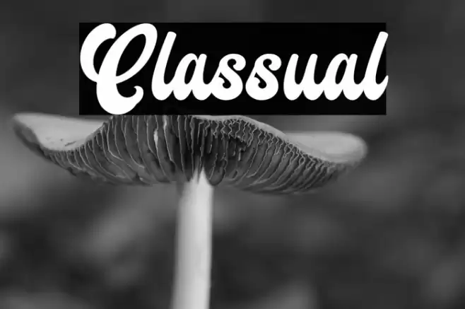 Classual Font examples