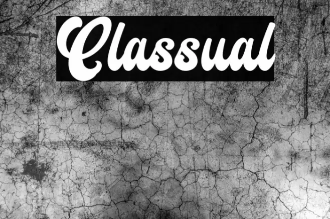 Classual Font examples
