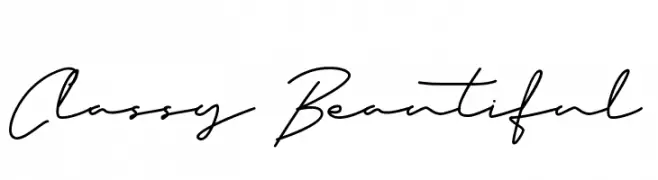 Classy Beautiful  免费字体下载