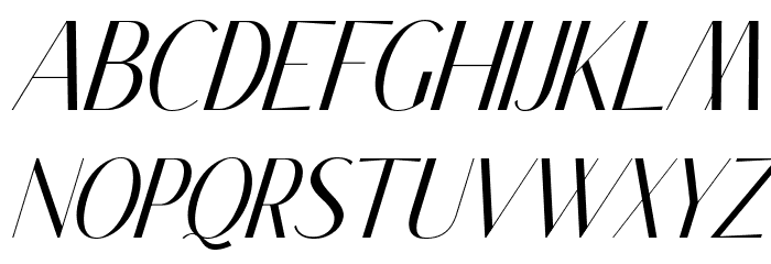 Classy Brune Italic Free Regular Font LOWERCASE