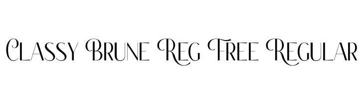 Classy Brune Reg Free Regular  Descarca Fonturi Gratis