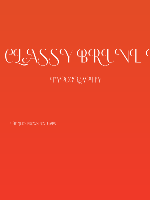 Classy Brune Reg Free Regular Poster