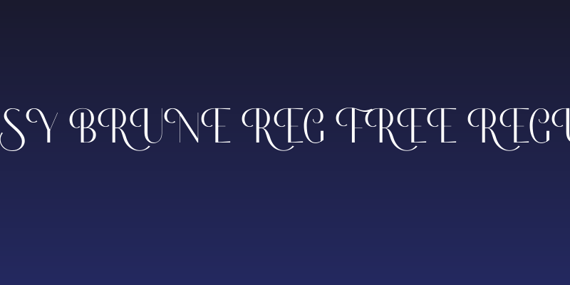 Classy Brune Reg Free Regular Social Header