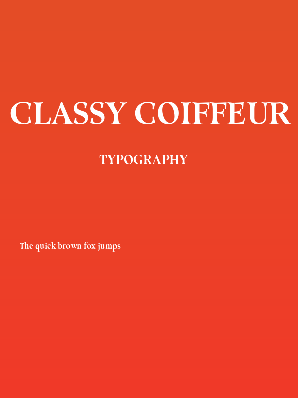 Classy Coiffeur Bold Poster