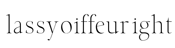 Classy Coiffeur Light  font caratteri gratis