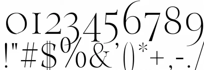 Classy Coiffeur Light Font OTHER CHARS