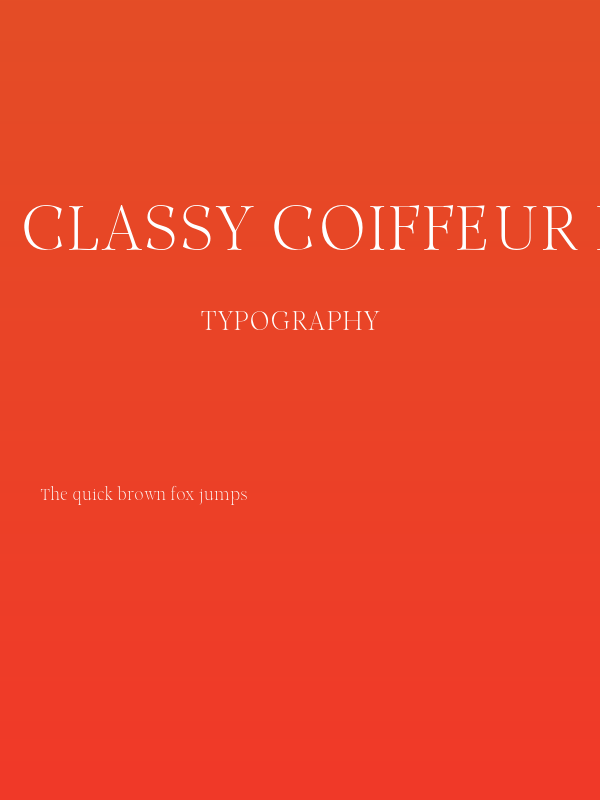 Classy Coiffeur Light Poster