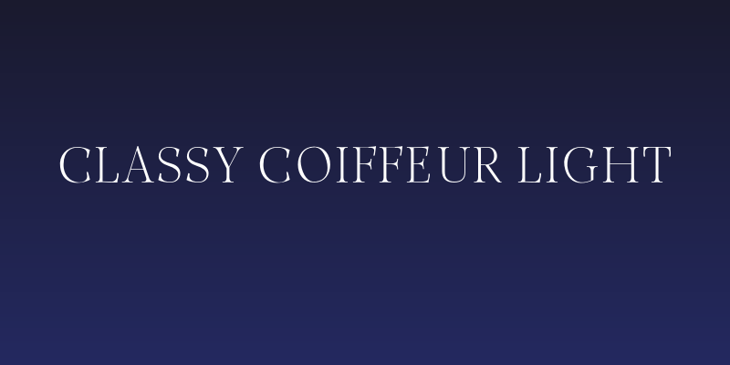 Classy Coiffeur Light Social Header