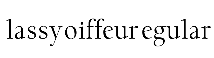 Classy Coiffeur Regular Font