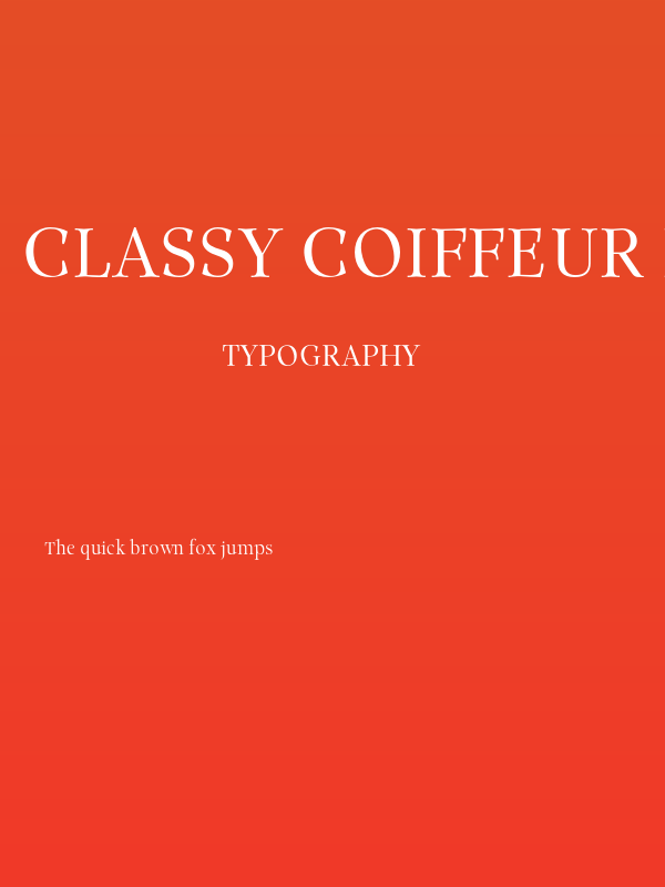 Classy Coiffeur Regular Poster