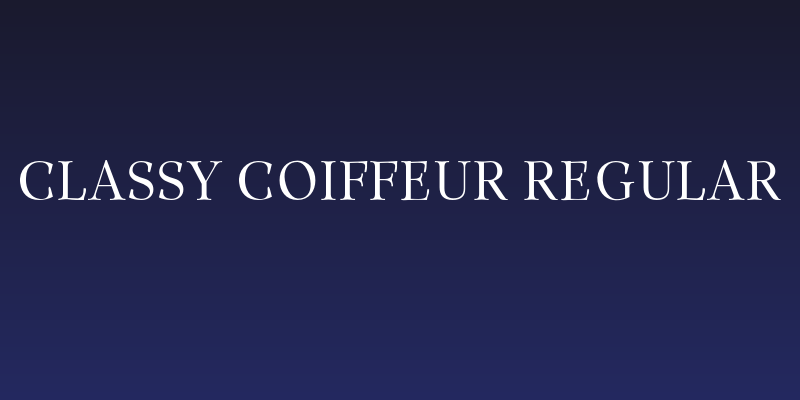 Classy Coiffeur Regular Social Header
