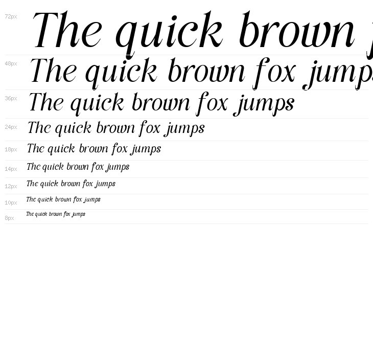 Classy Exclusive DEMO Italic Waterfall